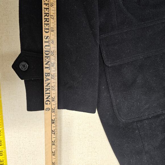 Harve Benard 100% Wool Button Down Jacket Coat Black Women's Plus 18W Whimsygoth - Picture 11 of 12